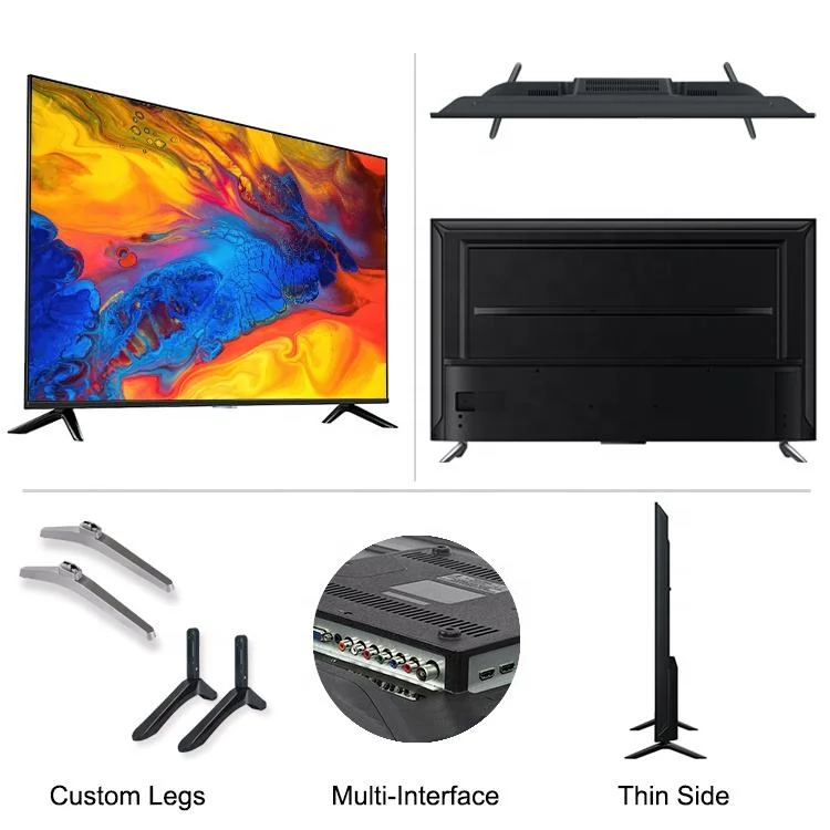 32 Inches TV 55 Inch TV Display Full HD Eled 4K Curved Screen Smart LCD Screen Smart TV