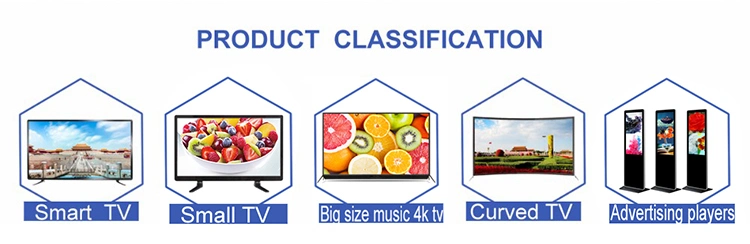 Factory Wholesale 65&quot; 75 Inch LED Digital TV Android Smart TV 4K Tempered TV Thin Televisions